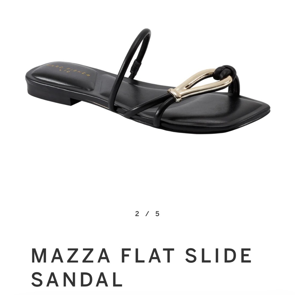 Marc Fisher Mazza sandal - black size 9 (wore once!)